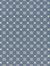 Scalamandre Gustavian Diamond Copenhagen Blue Fabric