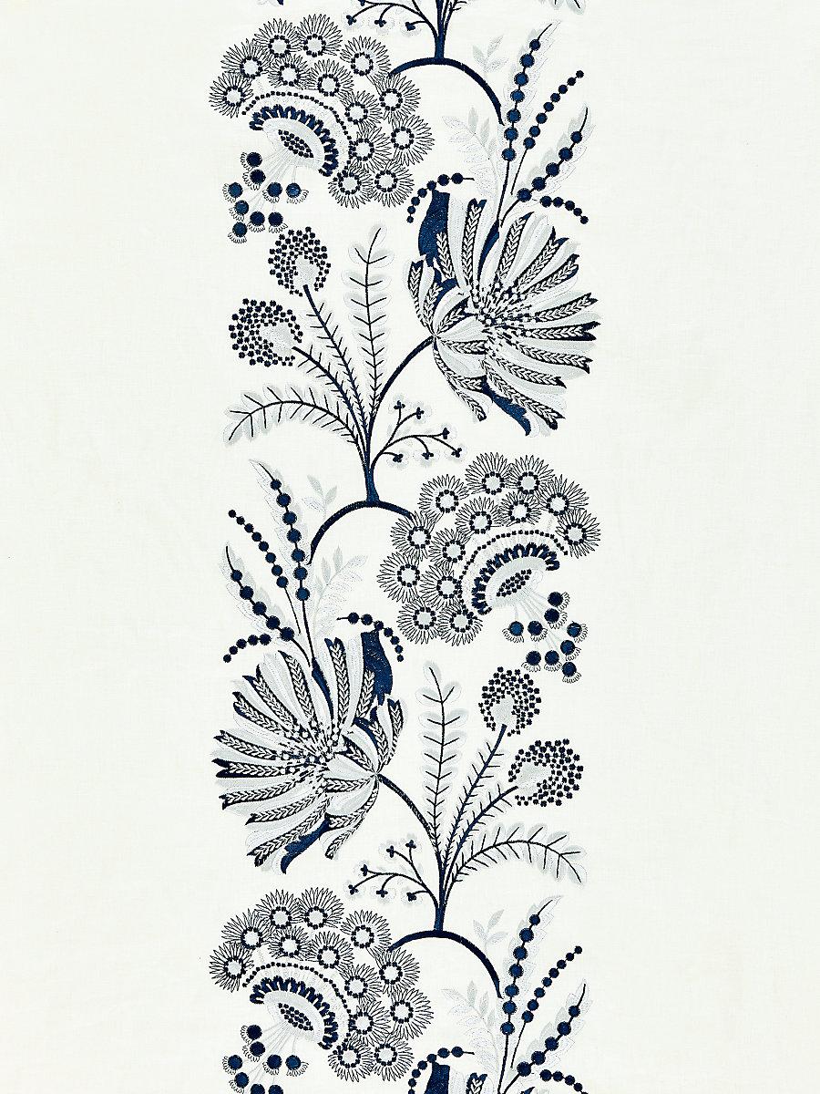 Scalamandre Annelise Embroidery Porcelain Fabric