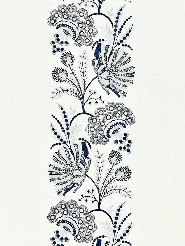 Scalamandre Annelise Embroidery Porcelain Fabric
