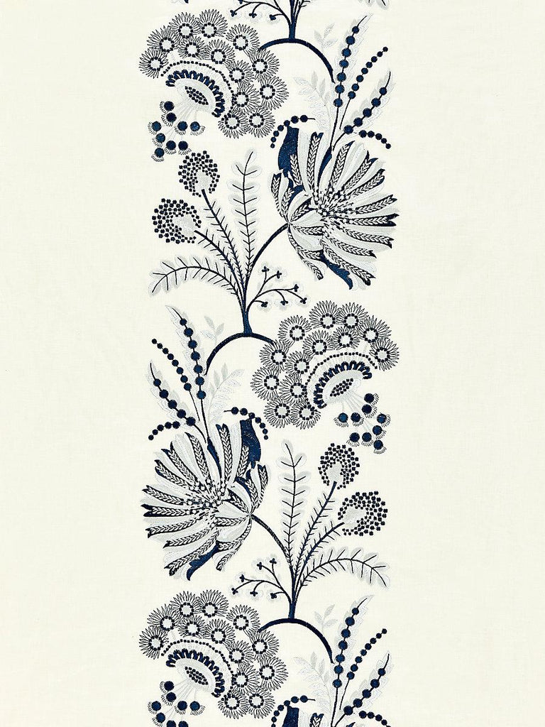 Scalamandre ANNELISE EMBROIDERY PORCELAIN Fabric