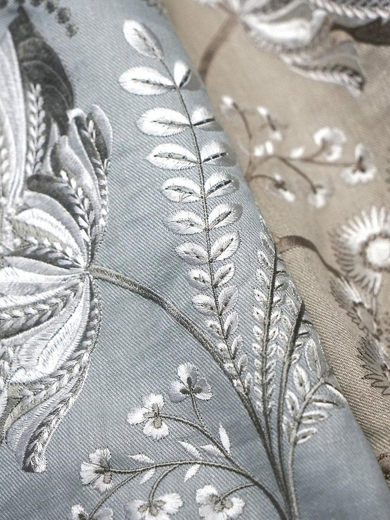 Scalamandre ANNELISE EMBROIDERY FLAX Fabric