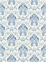Scalamandre Ava Damask Embroidery Porcelain Fabric