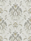 Scalamandre Ava Damask Embroidery Mineral Fabric