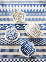 Scalamandre Santorini Stripe Smoke Fabric