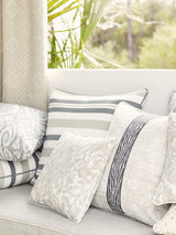 Scalamandre Santorini Stripe Smoke Fabric