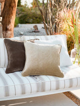 Scalamandre Bay Velvet | Outdoor Sand Fabric