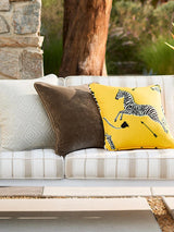 Scalamandre Bay Velvet | Outdoor Taupe Fabric