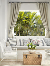 Scalamandre Borneo Ikat Smoke Fabric