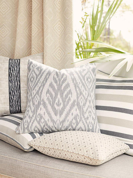 Scalamandre Borneo Ikat Smoke Fabric