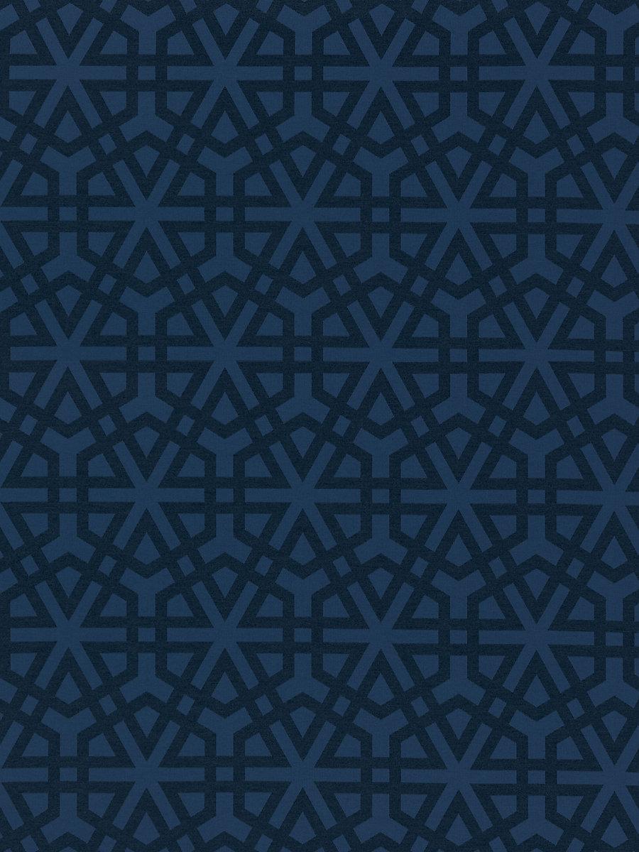 Scalamandre Lisbon Weave Indigo Fabric