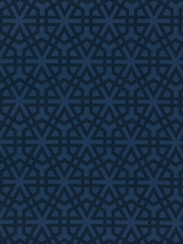 Scalamandre Lisbon Weave Indigo Fabric