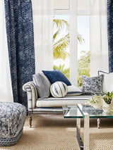 Scalamandre Lisbon Weave Indigo Fabric