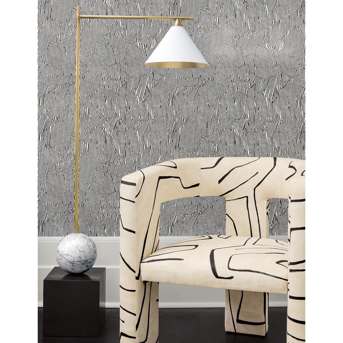 Lee Jofa AVANT KRAFT/BLACK Wallpaper