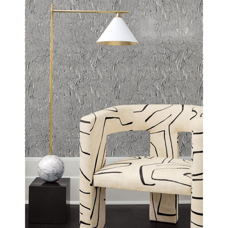 Lee Jofa AVANT KRAFT/BLACK Wallpaper