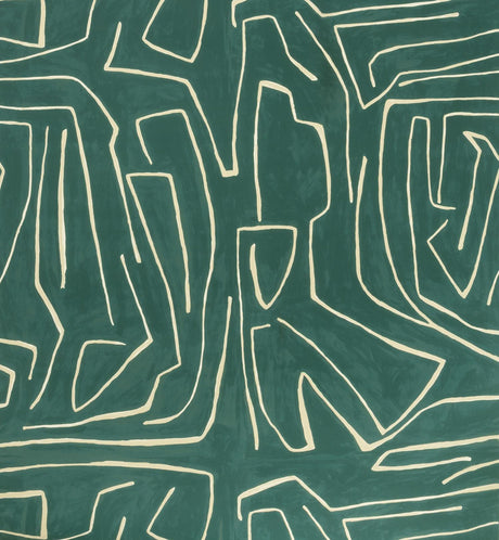 Lee Jofa GRAFFITO TEAL/PEARL Wallpaper