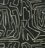Lee Jofa GRAFFITO ONYX/BEIGE Wallpaper
