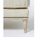 Schumacher Antique Strie Velvet Oyster Fabric