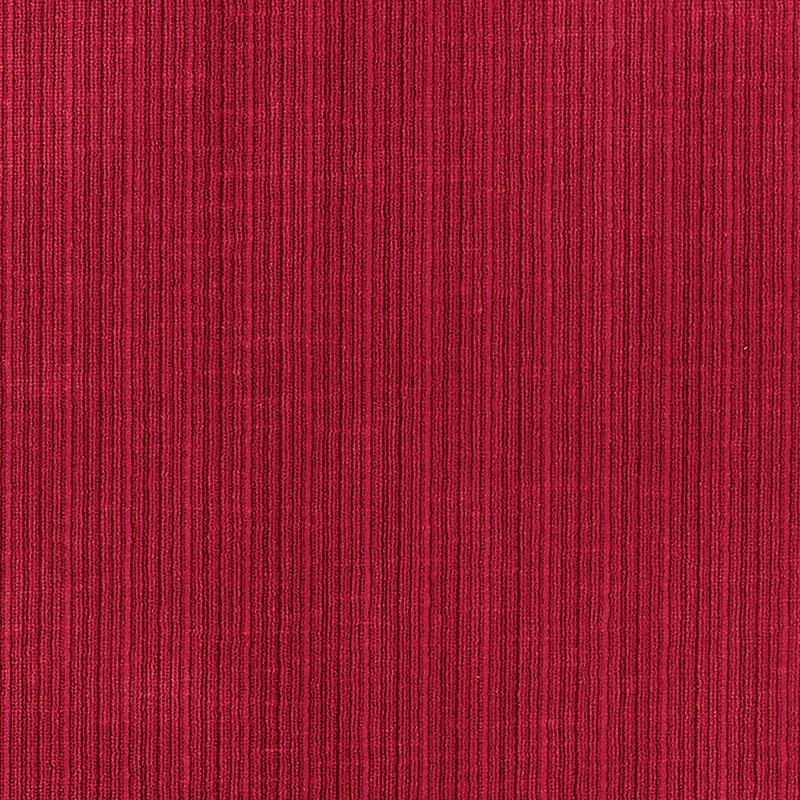 Schumacher Antique Strie Velvet Scarlet Fabric