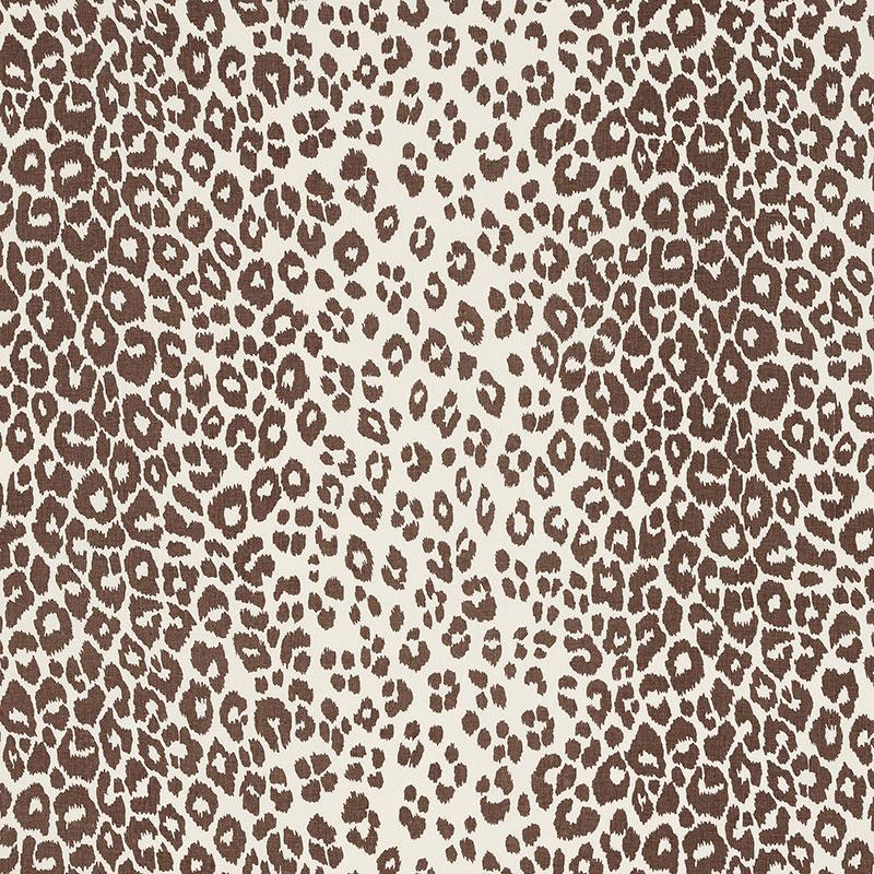 Schumacher Iconic Leopard Brown Fabric
