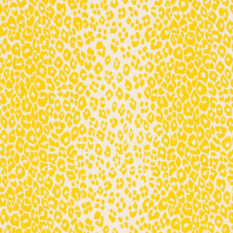 Schumacher Iconic Leopard Yellow Fabric