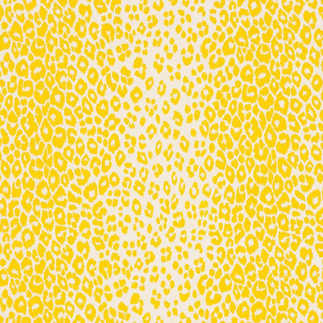 Schumacher Iconic Leopard Yellow Fabric