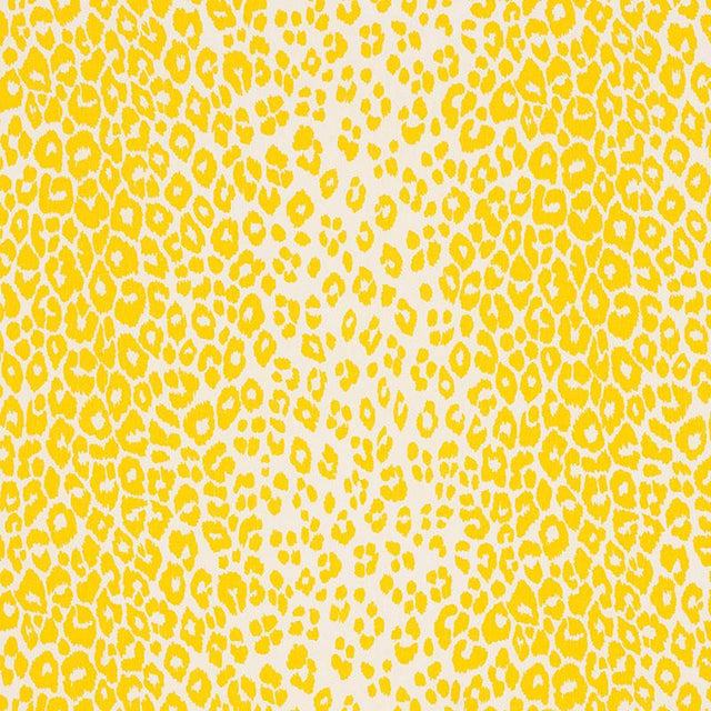 Schumacher Iconic Leopard Yellow Fabric