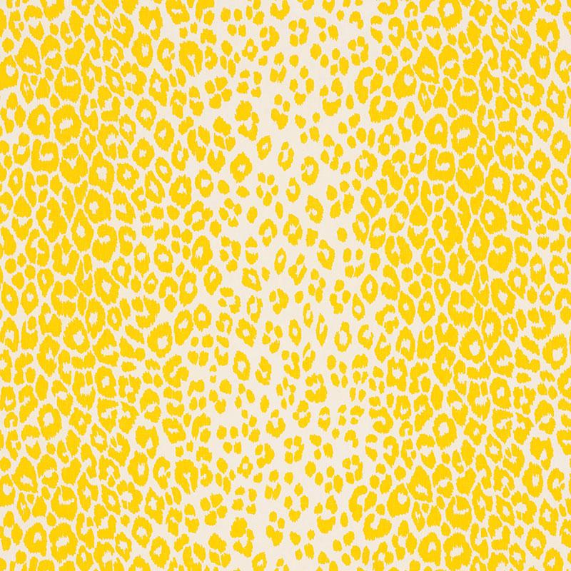 Schumacher Iconic Leopard Yellow Fabric