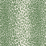 Schumacher Iconic Leopard Green Fabric