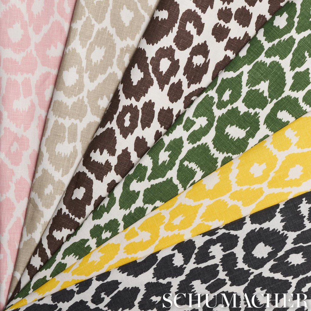 Schumacher Iconic Leopard Green Fabric
