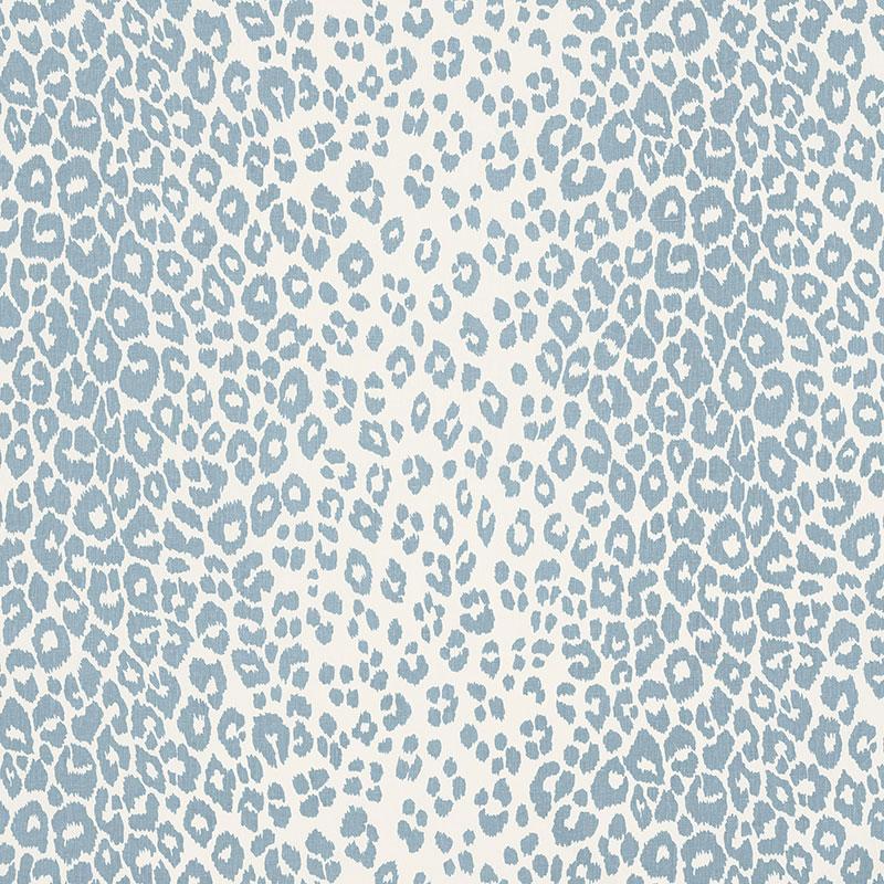 Schumacher Iconic Leopard Sky Fabric