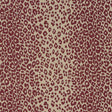 Schumacher Iconic Leopard Raisin/Natural Fabric