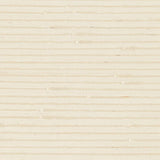 Schumacher Banded Grasscloth Cream Wallpaper