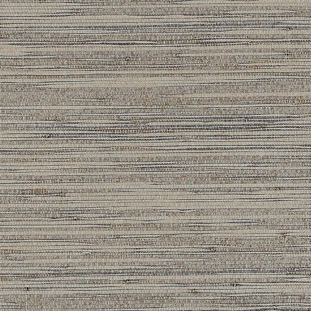 Schumacher Burnished Raffia Burnished Silver Wallpaper