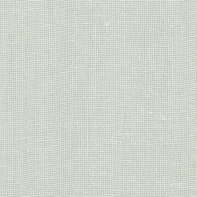 Schumacher Linen Gesso Aqua Wallpaper
