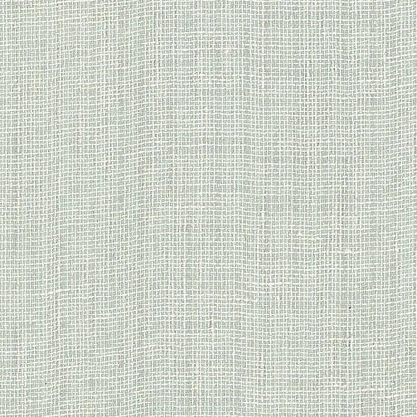 Schumacher Linen Gesso Aqua Wallpaper