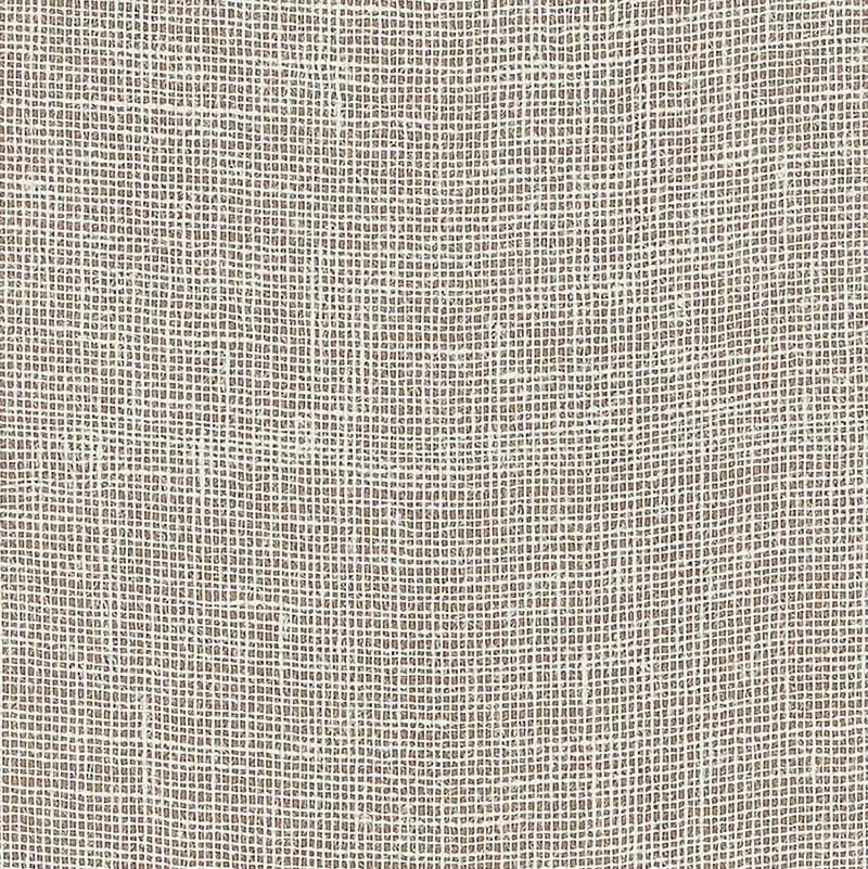 Schumacher Linen Gesso Cocoa Wallpaper