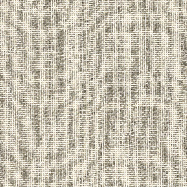 Schumacher Linen Gesso Pale Gold Wallpaper