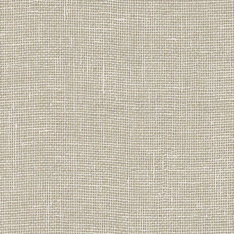 Schumacher Linen Gesso Pale Gold Wallpaper