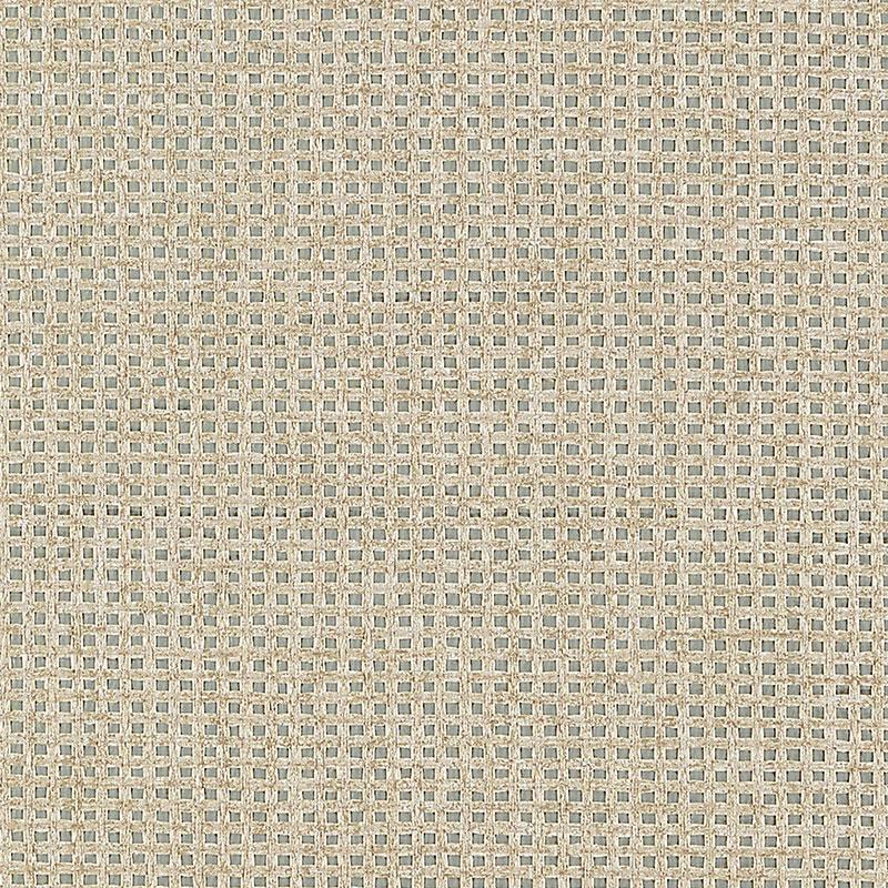 Schumacher Metallic Mesh Silver Wallpaper