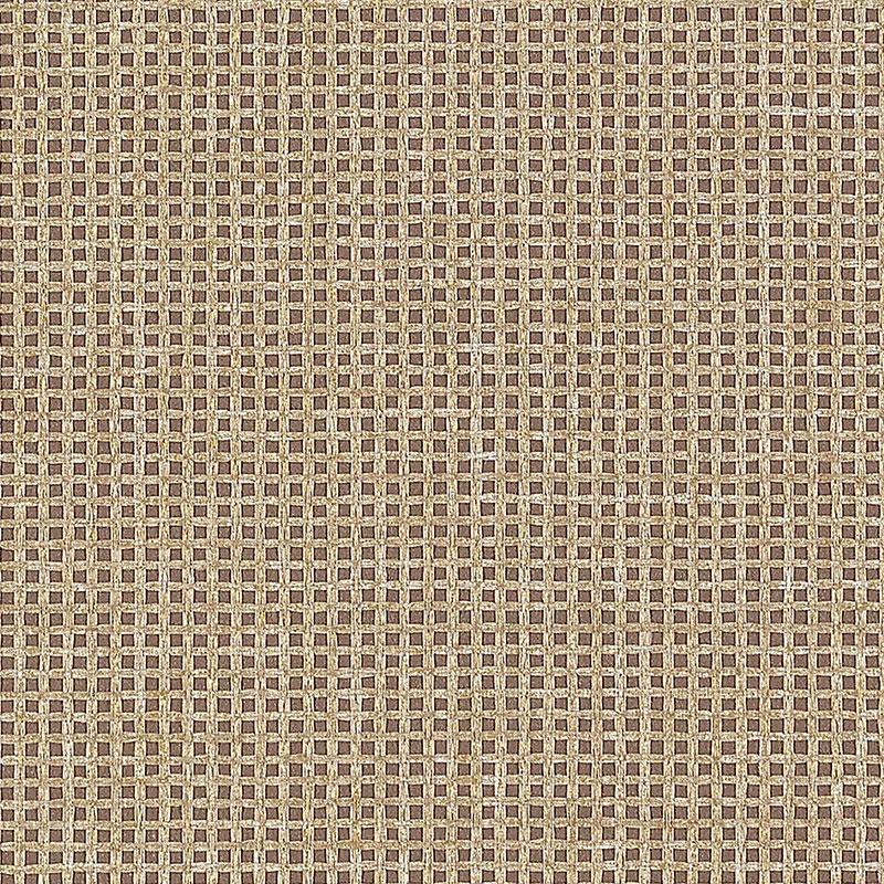 Schumacher Metallic Mesh Cocoa Shimmer Wallpaper