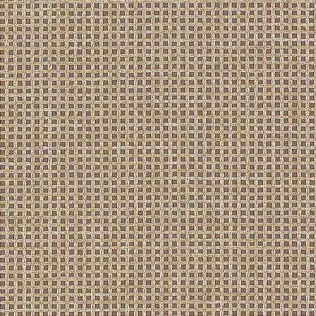 Schumacher Metallic Mesh Cocoa Shimmer Wallpaper