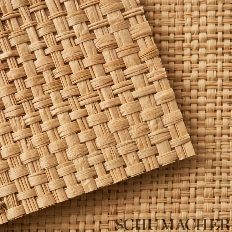 Schumacher Nakara Fine Natural Wallpaper
