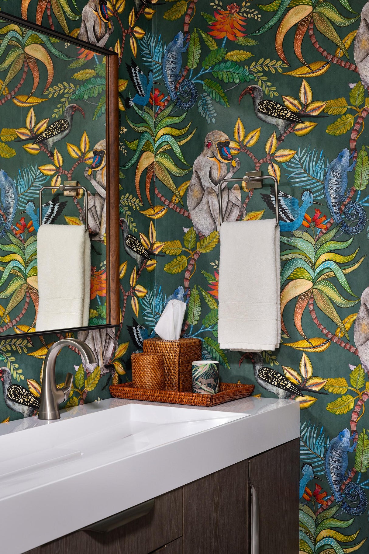 Cole & Son SAVUTI DARK PETROL MULTI Wallpaper