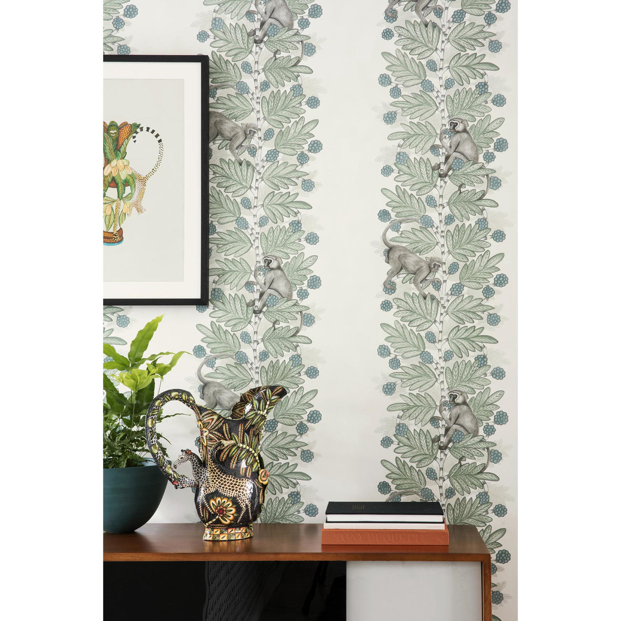 Cole & Son ACACIA STONE & WHITE BERRIES Wallpaper