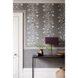Cole & Son Acacia Charcoal & Silver Wallpaper