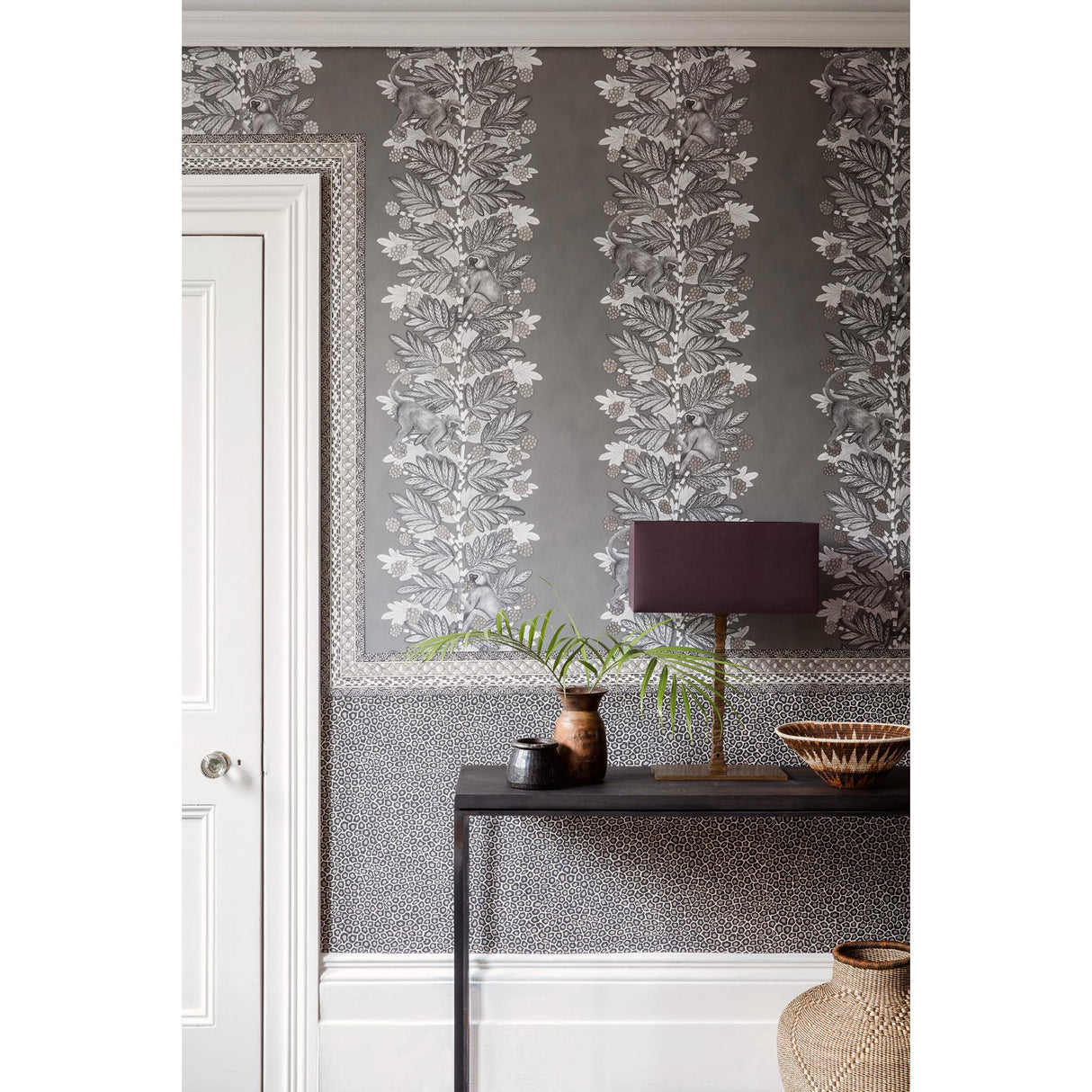 Cole & Son ACACIA CHARCOAL & SILVER Wallpaper