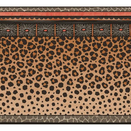 Cole & Son ZULU BORDER RED & BROWN Wallpaper
