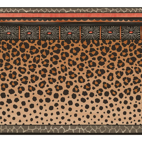 Cole & Son Zulu Border Red & Brown Wallpaper