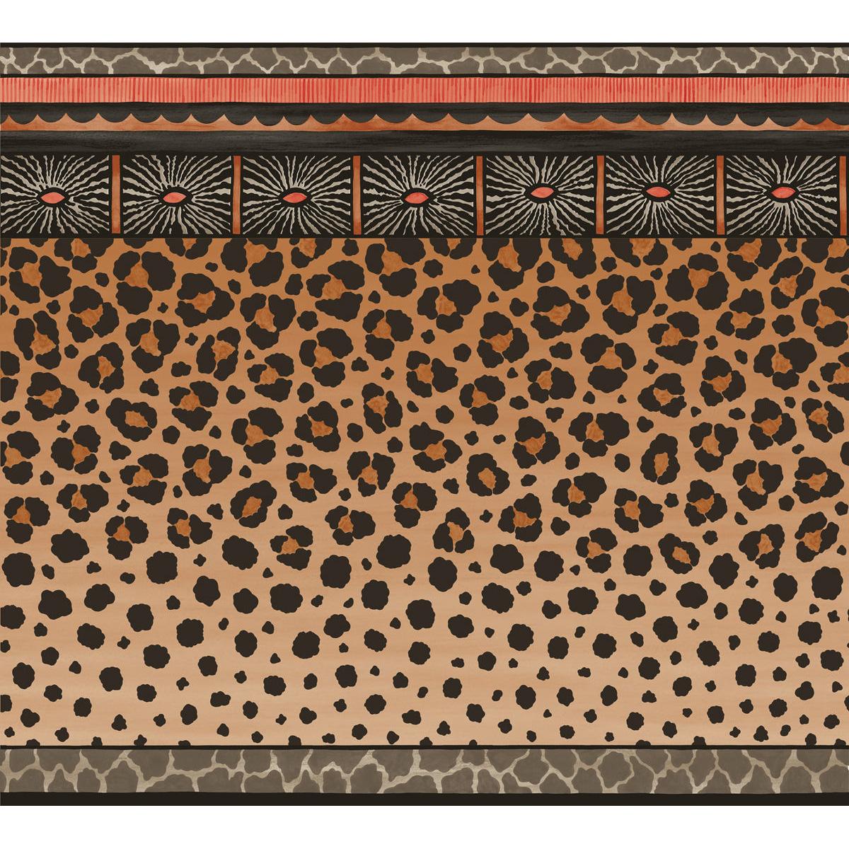 Cole & Son ZULU BORDER RED & BROWN Wallpaper