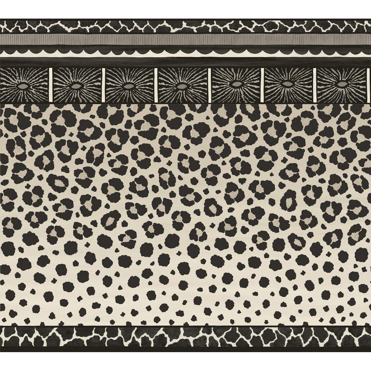 Cole & Son ZULU BORDER BLACK & WHITE Wallpaper